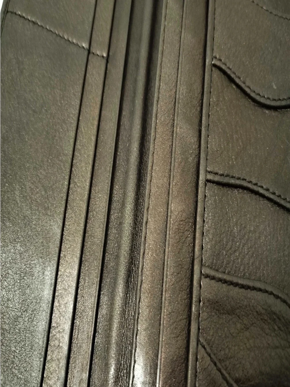 Prada Brown Leather Women's Wallet with Silver Logo